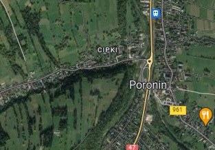 Gmina Poronin /Mapy Google /