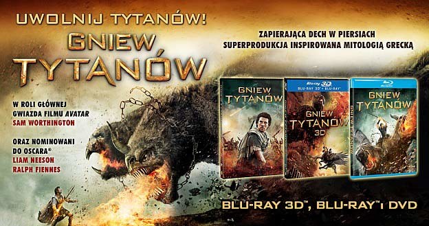 "Gniew tytanów" pojai się na Blu-ray 3D, Blu-ray oraz DVD /materiały dystrybutora