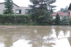 Goczałkowice w Śląskiem podtopione po ulewach