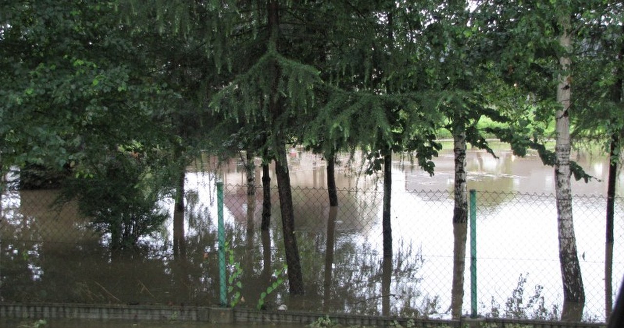 Goczałkowice w Śląskiem podtopione po ulewach