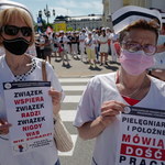 "Godna płaca za ciężką pracę". Strajk ostrzegawczy pielęgniarek i położnych