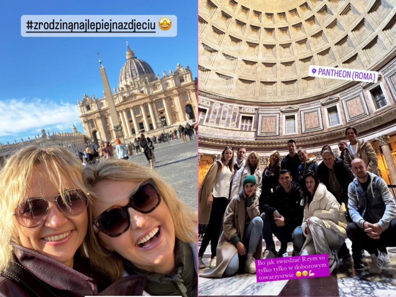 Golcowie w Rzymie /@edytagolecofficial /Instagram