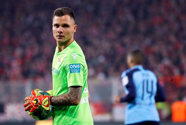 Golkiper beniaminka Bundesligi - Unionu Berlin - Rafał Gikiewicz w meczu z Borussią Moenchengladbach /Felipe Trueba /PAP/EPA