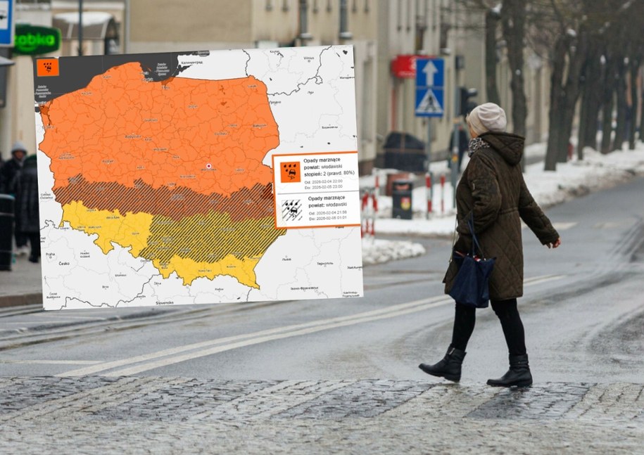 Gołoledź na drogach - ostrzega IMGW /Wojciech Wojtkielewicz /East News