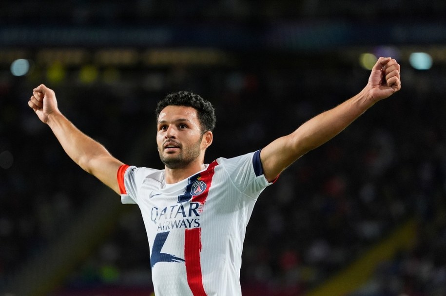 Goncalo Ramos cieszy się ze zdobytej bramki /EPA/Siu Wu /PAP