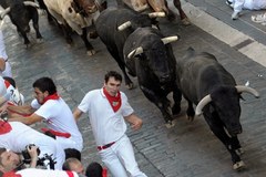 Gonitwa z bykami w Pampelunie