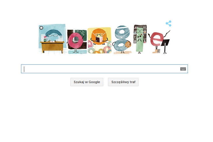 Google Doodle na Dzień Edukacji Narodowej. /materiały prasowe