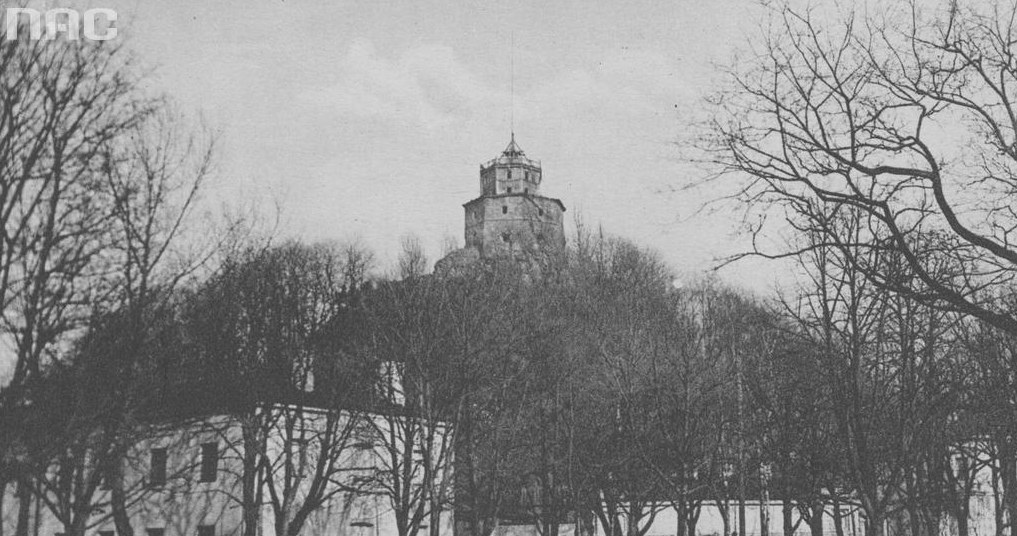 Góra Zamkowa w Wilnie. Zdjęcie przedwojenne /Z archiwum Narodowego Archiwum Cyfrowego