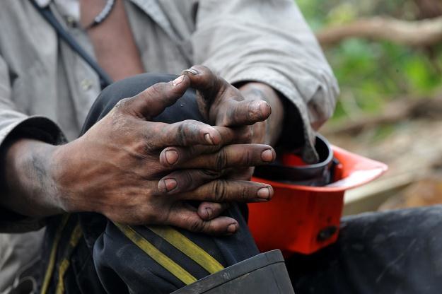 Górnicy liczą na zarobek z otrzymanych akcji /AFP