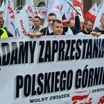 ​Górnicy na proteście w Warszawie. "UE uderza w polskie górnictwo"