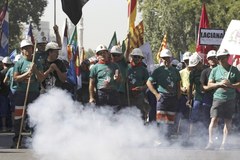 Górnicy wyszli na ulice Madrytu