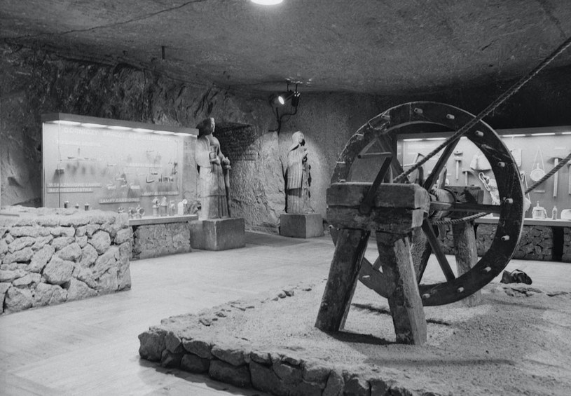Górnicza ekspozycja Muzeum w 1966 roku, fot. Henryk Hermanowicz, Muzeum Żup Krakowskich Wieliczka /materiały prasowe