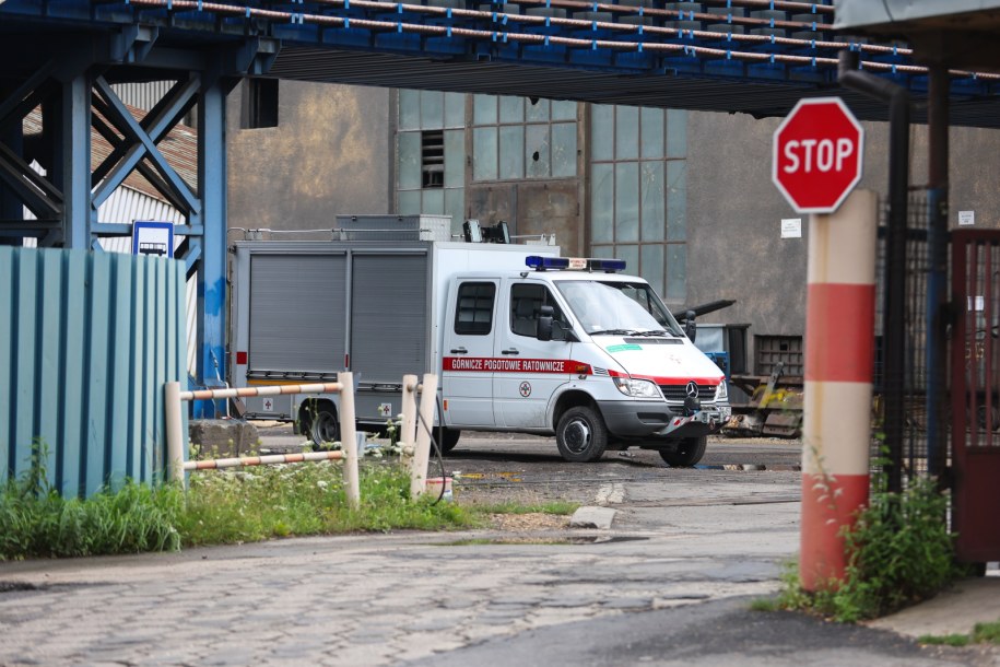 Górnicze pogotowie ratunkowe w KWK Ruda Ruch Bielszowice /Zbigniew Meissner /PAP