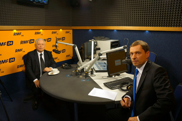 Gościem Krzysztofa Ziemca w RMF FM był Jarosław Kaczyński /Michał Dukaczewski /RMF FM