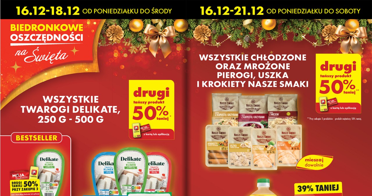 Gotowe pierogi i krokiety 50% taniej w Biedronce! /Biedronka /INTERIA.PL