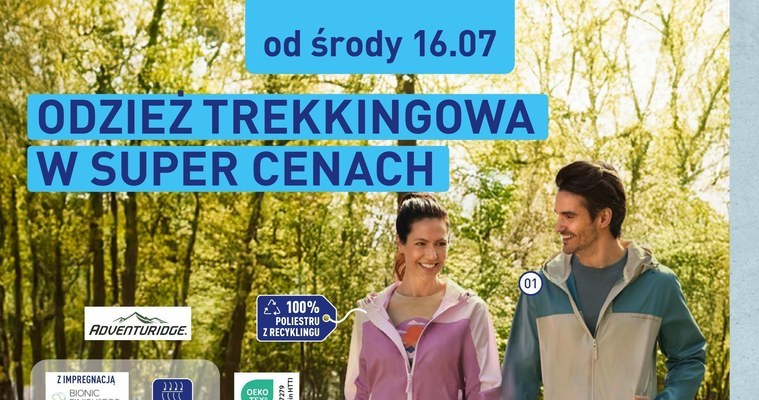 Gotowy na wakacyjną przygodę w terenie? Zajrzyj do Aldi po trekkingowe ubrania! /Aldi
