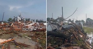 Grad wielkości grejpfrutów, zniszczone domy i ranni. Oto skutki tornada