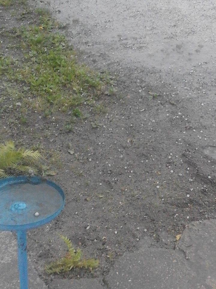 Gradobicie w Nowej Soli /foto. Paweł/Facebook /