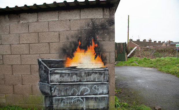Graffiti Banksy'ego sprzedane. Cena? Kilkaset tysięcy funtów