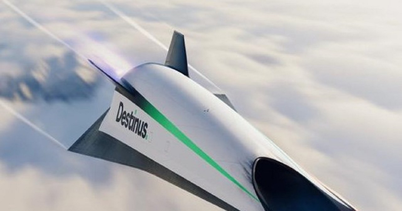 Graficzna wizualizacja przyszłego samolotu hipersonicznego firmy Destinus / źródło zdjęcia: destinus.ch /domena publiczna