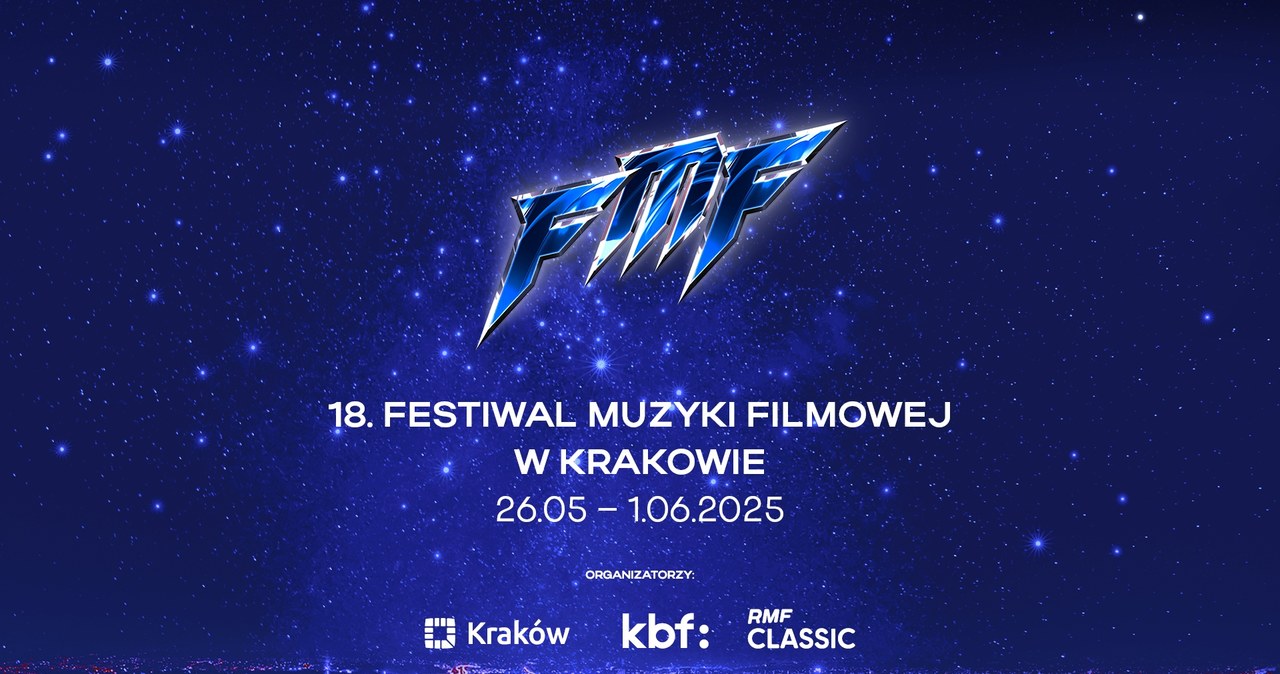 Grafika promująca 18. Festiwal Muzyki Filmowej w Krakowie /materiały prasowe