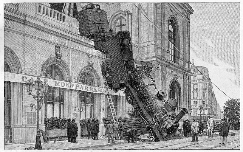 Grafika przedstawiająca jedną z najsłynniejszych katastrof kolejowych w dziejach /CCI ARCHIVES/Science Photo Library/East News /East News