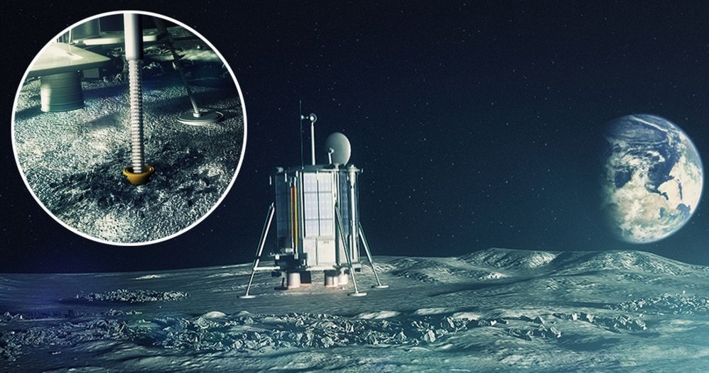 Grafika przedstawiająca koncepcję lądownika Lunar Mission One. /materiały prasowe