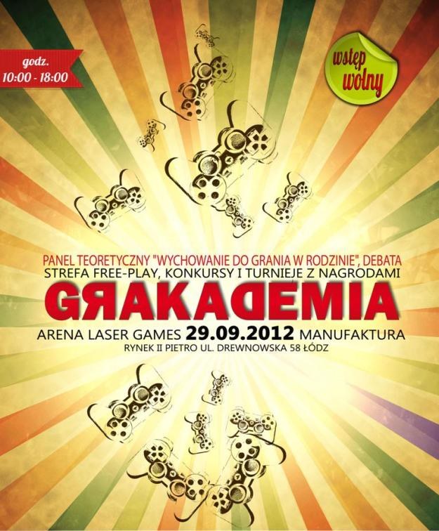 Grakademia - plakat promujący event /CDA