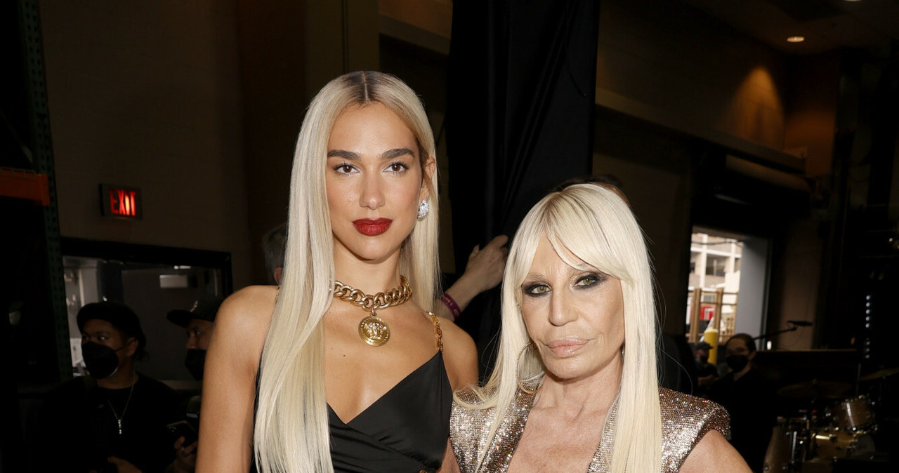 Grammy 2022: Dua Lipa i Donatella Versace /Frazer Harrison/Getty AFP/East News /East News