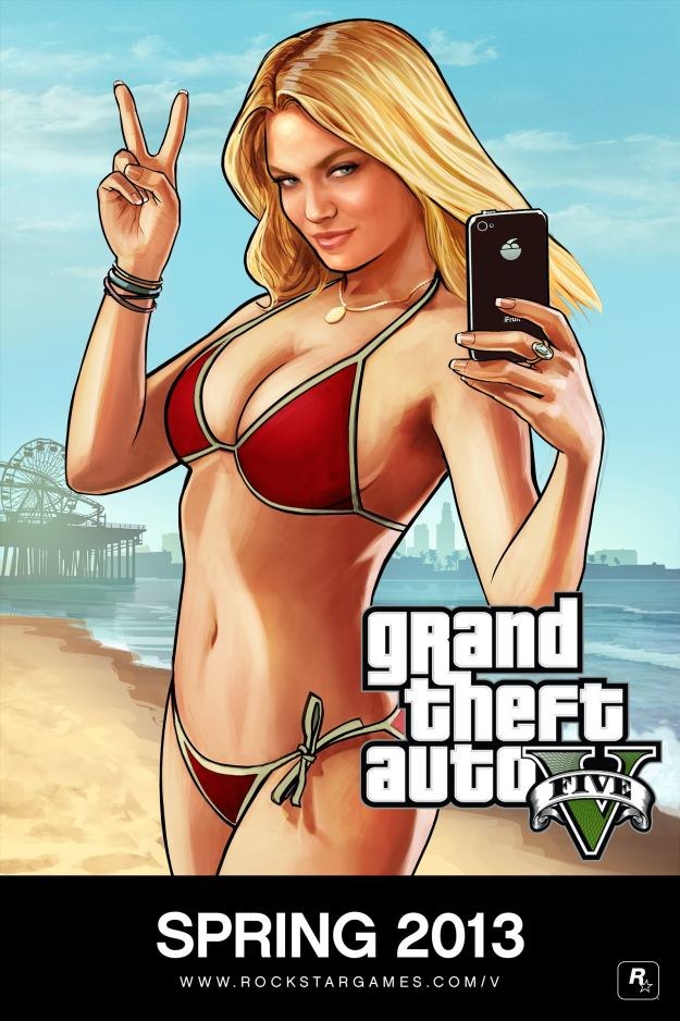 Grand Theft Auto V - grafika koncepcyjna, zapowiadająca wiosenną premierę gry /Informacja prasowa