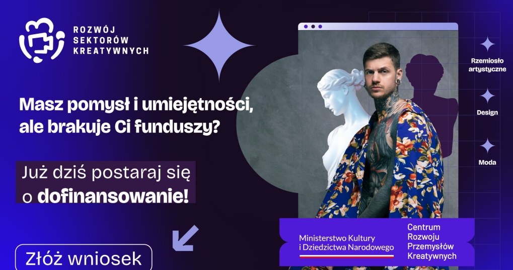 Granty dla podmiotów z branż kreatywnych /materiały promocyjne