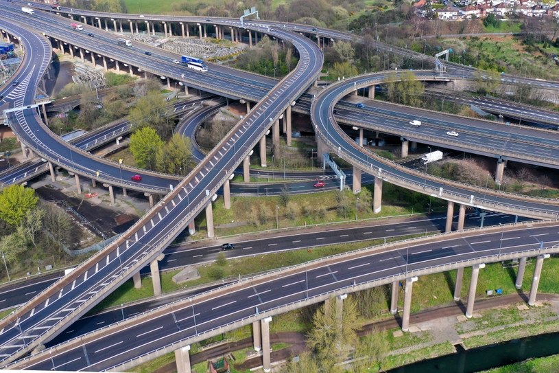 Gravelly Hill Interchange, czyli "skrzyżowanie spaghetti" /Getty Images