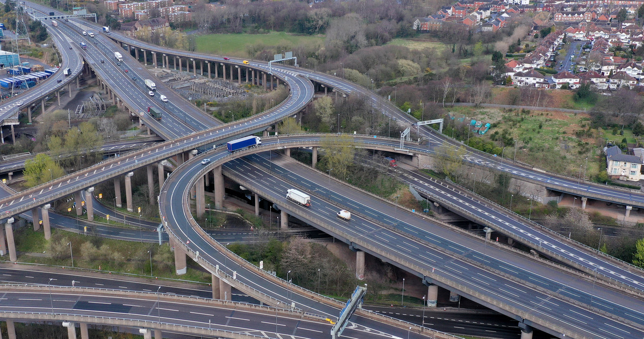 Gravelly Hill Interchange, czyli "skrzyżowanie spaghetti" /Getty Images