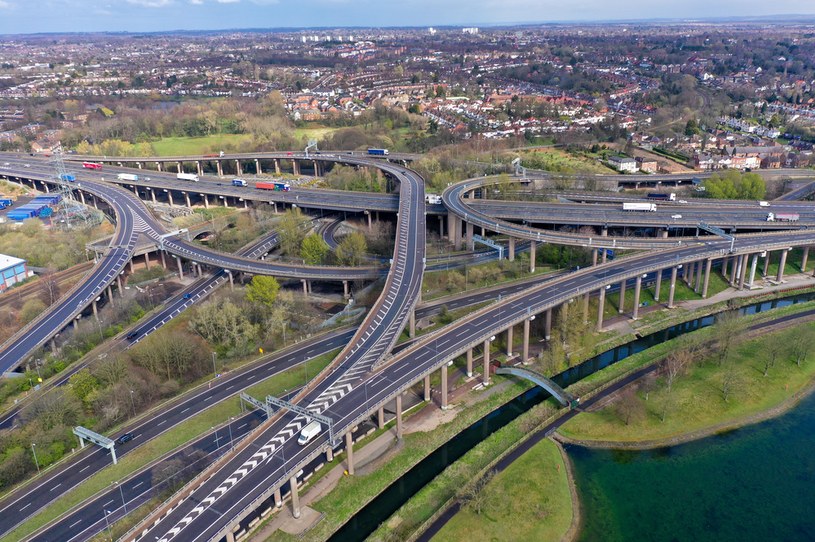 Gravelly Hill Interchange, czyli "skrzyżowanie spaghetti" /Getty Images