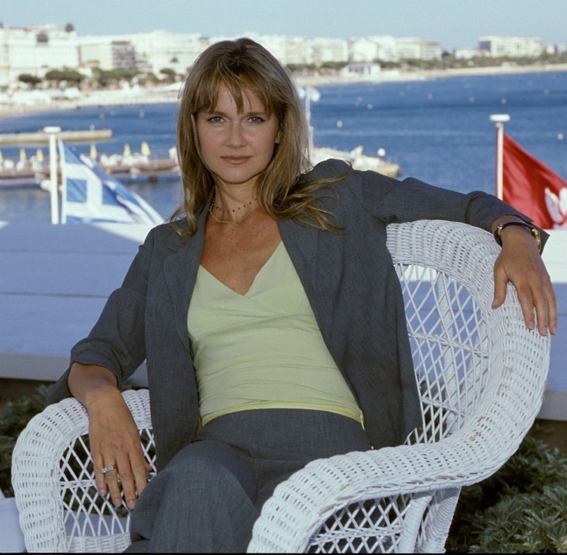 Grażyna Torbicka podczas festiwalu filmowego Cannes 2000 /Darek Majewski /Reporter