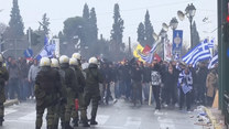 Grecja: Demonstracja przeciwko porozumieniu ze Skopje. Doszło do starć z policją