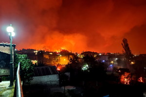 Grecja: Pożary niszczą wyspę Eubea. "To jest katastrofa"