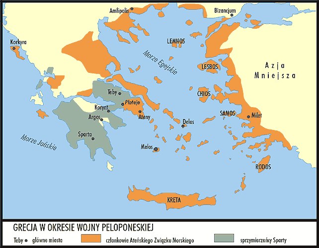 Grecja w okresie wojny peloponeskiej /Encyklopedia Internautica