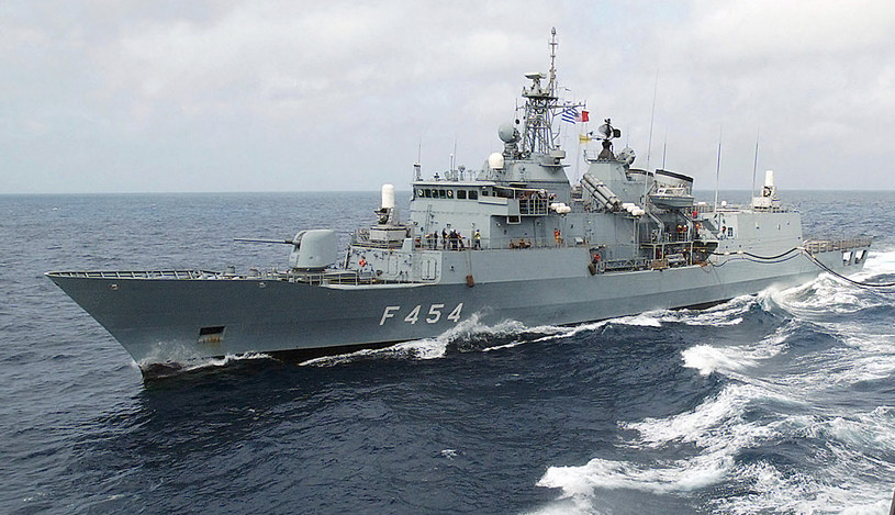 Grecka fregata "Psara" (F-454) w morzu /Wikimedia Commons /INTERIA.PL/materiały prasowe