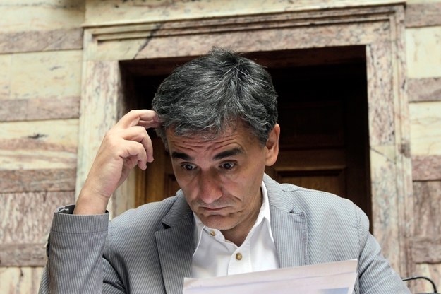 Grecki minister finansów Euclid Tsakalotos /ORESTIS PANAGIOTOU /PAP/EPA