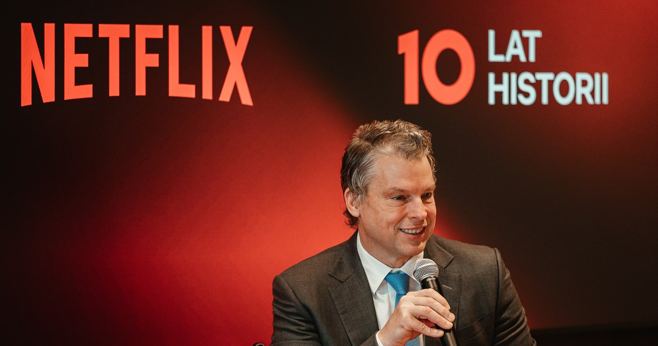 Greg Peters pymbolicznego otwarcia nowego biura w Warszawie /MARCIN OLIVA SOTO /Netflix