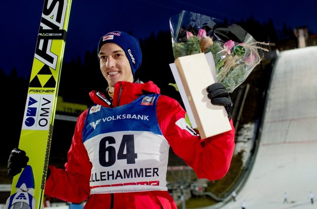 Gregora Schlierenzauer w Lillehammer /Stian Lysberg Solum     /PAP/EPA