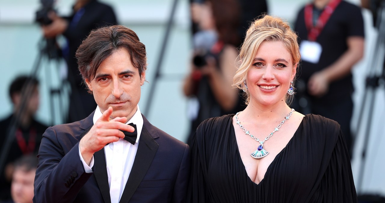 Greta Gerwig i Noah Baumbach na festiwalu w Wenecji 2022 /Maria Moratti /Getty Images