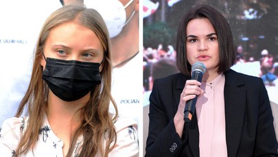 Greta Thunberg i Swiatłana Cichanouska /MAURIZIO MAULE/ Darek Delmanowicz /PAP/EPA