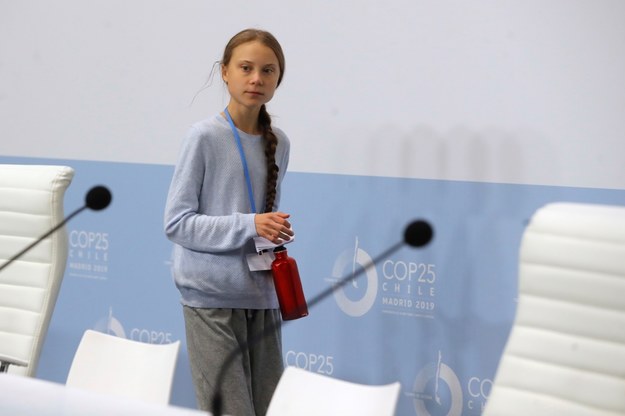 Greta Thunberg /JUAN CARLOS HIDALGO    /PAP/EPA