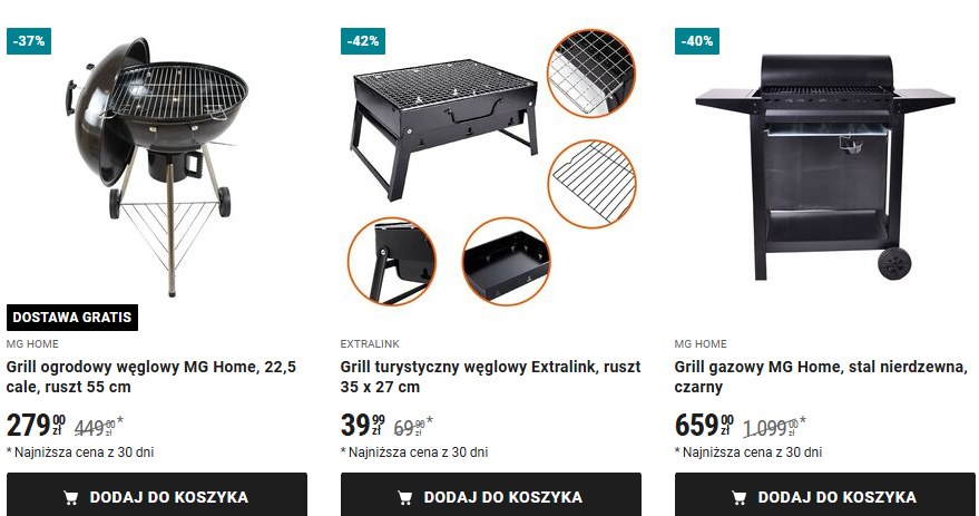 Grille gazowe i węglowe w Biedronka Home /Biedronka /INTERIA.PL