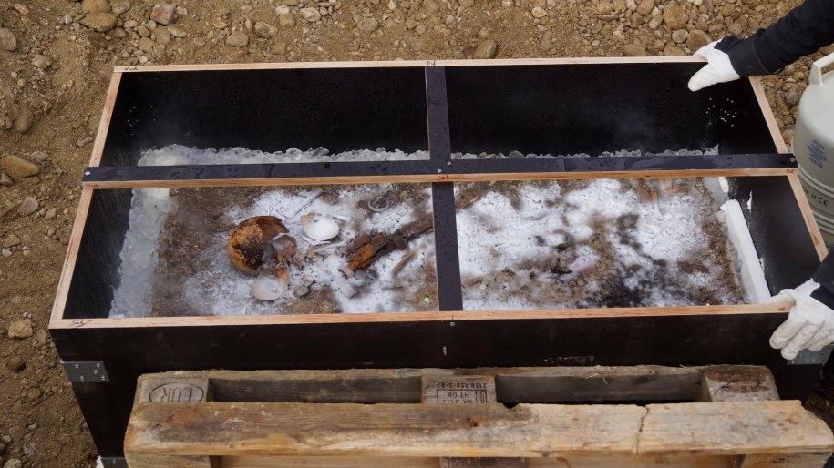 Grób niebieskookiego "Księcia Lodu" /foto: BLFD /