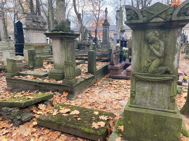 Groby na Starych Powązkach w Warszawie /Magdalena Grajnert /RMF FM