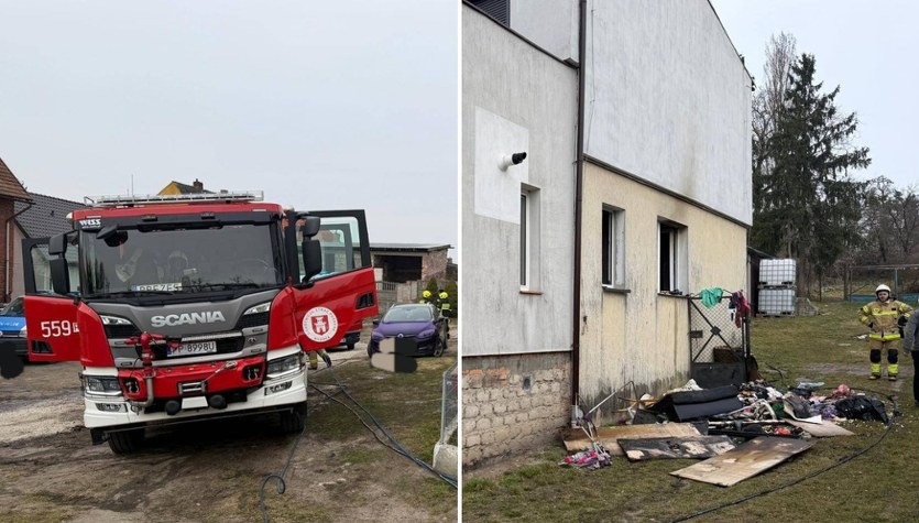 Groźny pożar domu w Wielkopolsce. Nie żyje dwoje dzieci