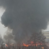 Groźny pożar w Bieruniu